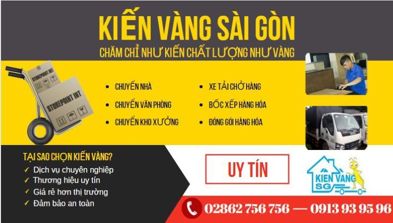 Chuyển văn phòng Tân Phú| Nguồn: công ty Kiến Vàng Sài Gòn
