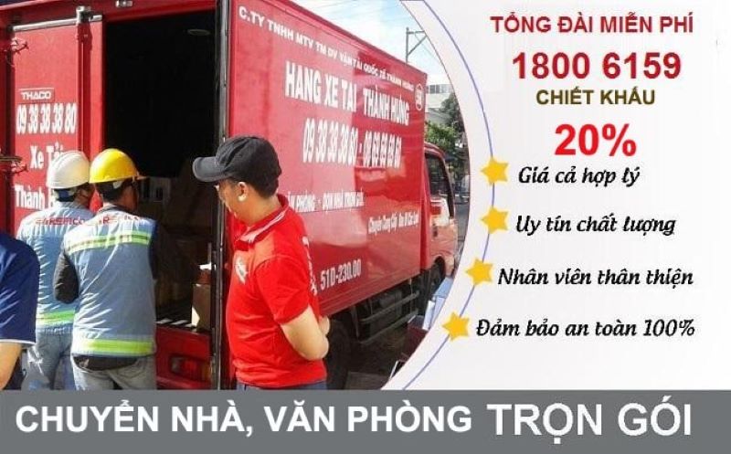 HÃNG TAXI TẢI THÀNH HƯNG - Chuyển văn phòng Tân Phú | Nguồn: Công ty Thành Hưng