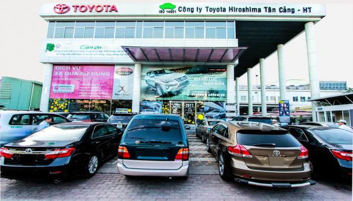 Trung tâm Dịch vụ & Đại lý Toyota Sure Hiroshima Tân Cảng (Nguồn: Công ty Toyota Sure Hiroshima Tân Cảng