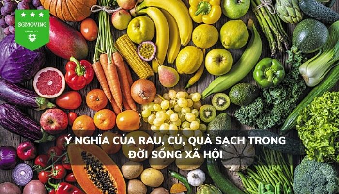 Ý nghĩa của rau, củ, quả sạch trong đời sống xã hội