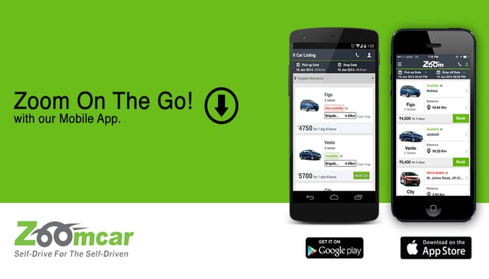 Zoomcar - App thuê xe tự lái