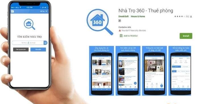 App thuê nhà trọ 360