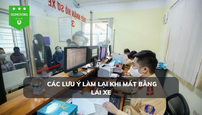 Các lưu ý làm lại khi mất bằng lái xe