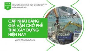 Bản giá mới nhất về dịch vụ chở phế thải xây dựng