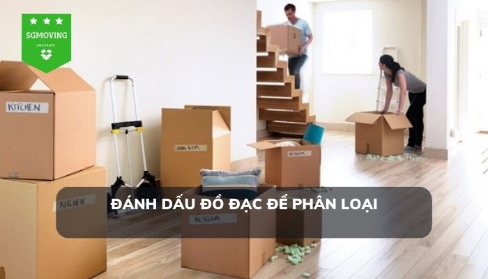 Đánh dấu đồ đạc để phân loại