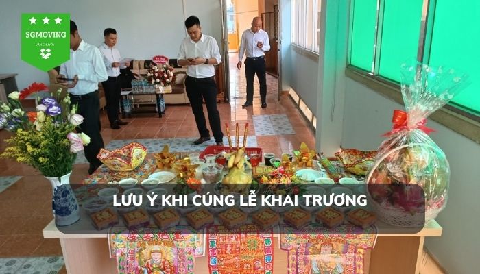 Các lưu ý khi cúng khai trương